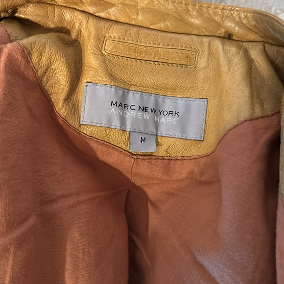 Marc New York from Andrew Marc leather motorcycle jacket, size M - Picture 5 of 7